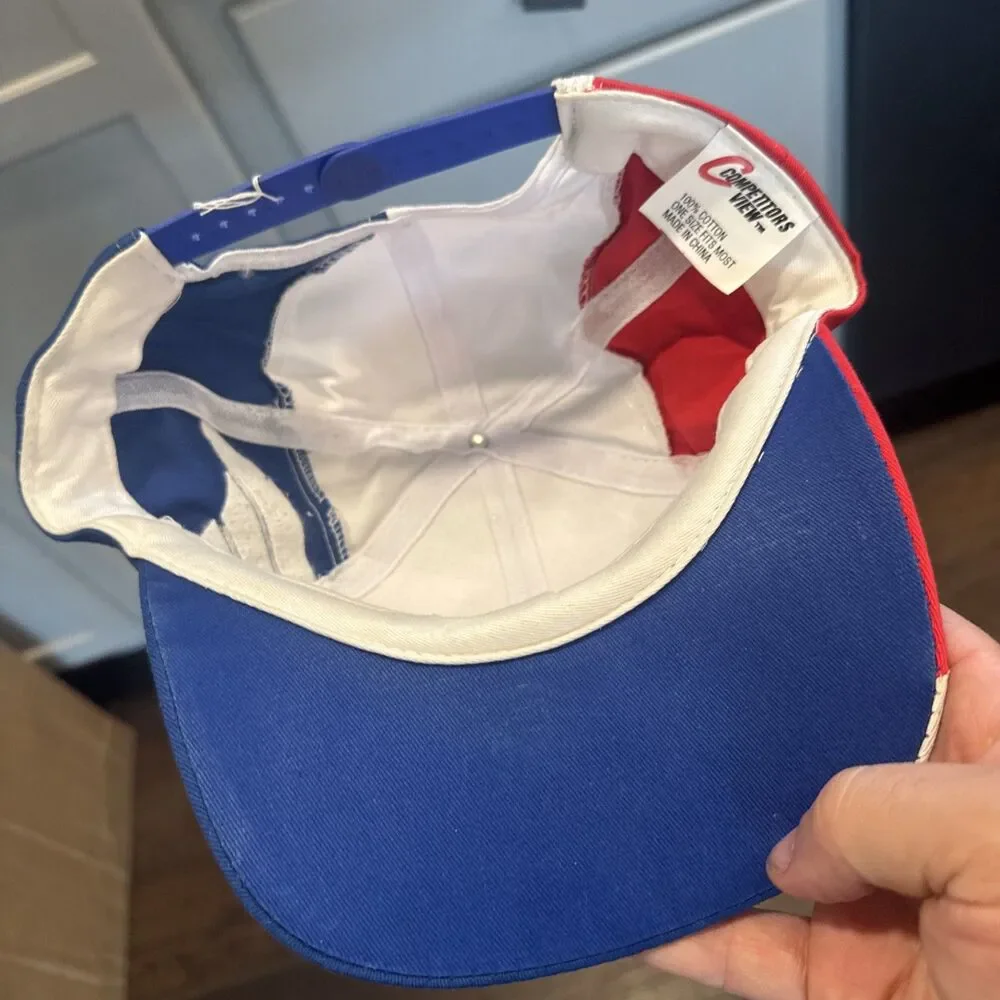 Vintage NHRA Racing Hat Snapback Red White Blue Drag Racing Cap